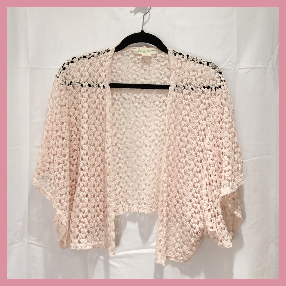 Urban Outfitters Crocheted Open Cardigan